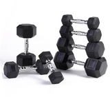 Rubber Hex Dumbbells 2X15 kg