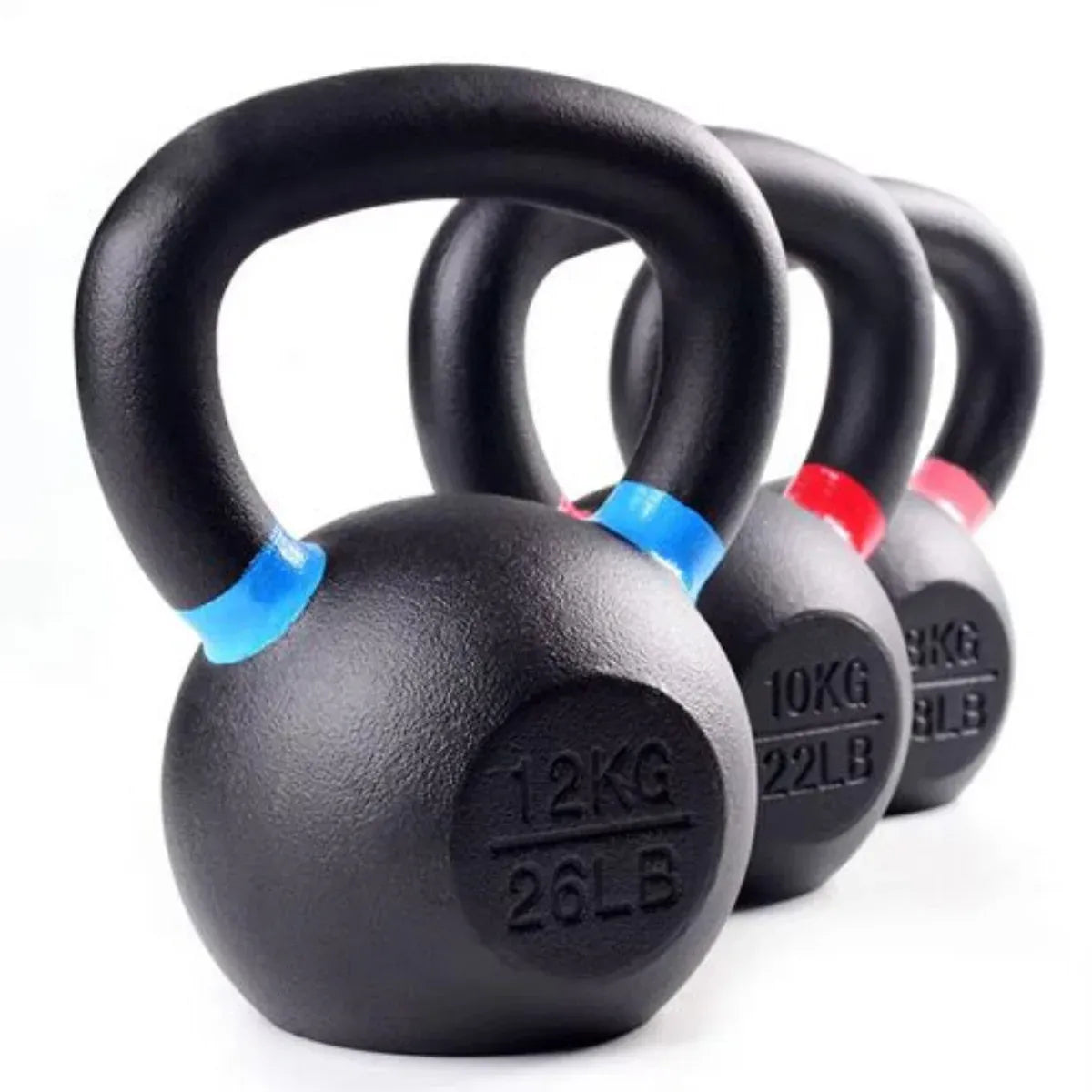 Cast Iron Kettlebells Set 5 - 8/12/16/20/24/28 Kg (108 Kg total)