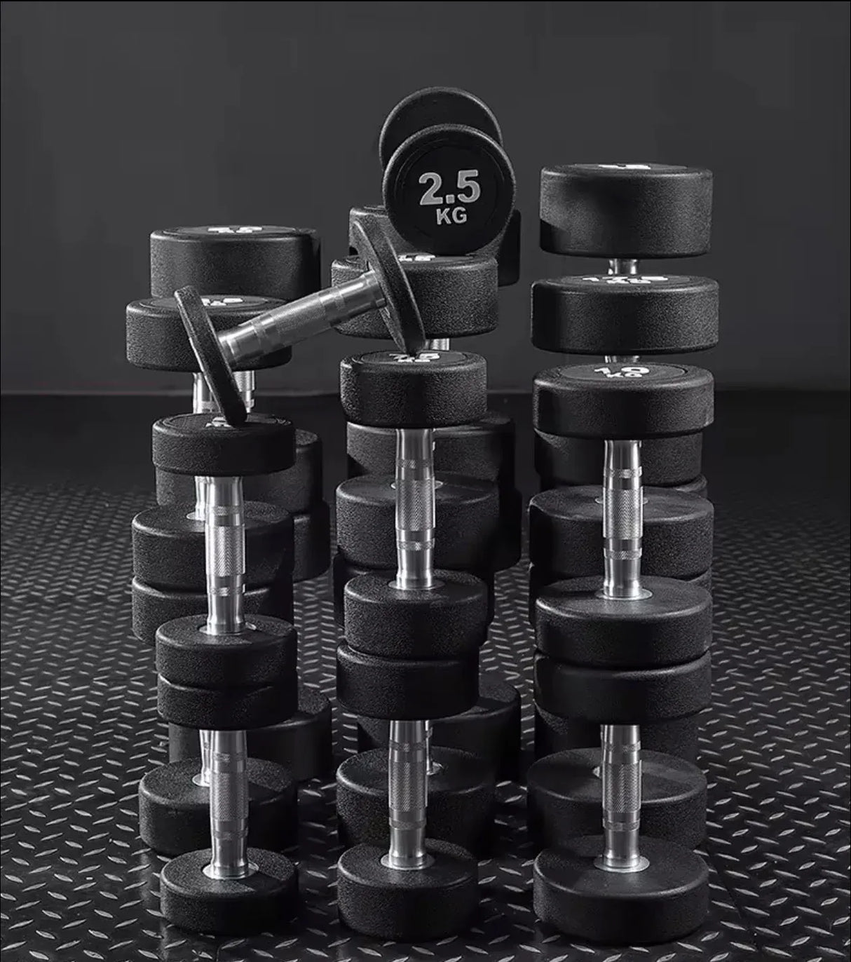 Commercial Round Dumbbells 17kg