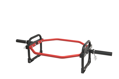 Olympic Shrug Deadlift Bar - Red/Black