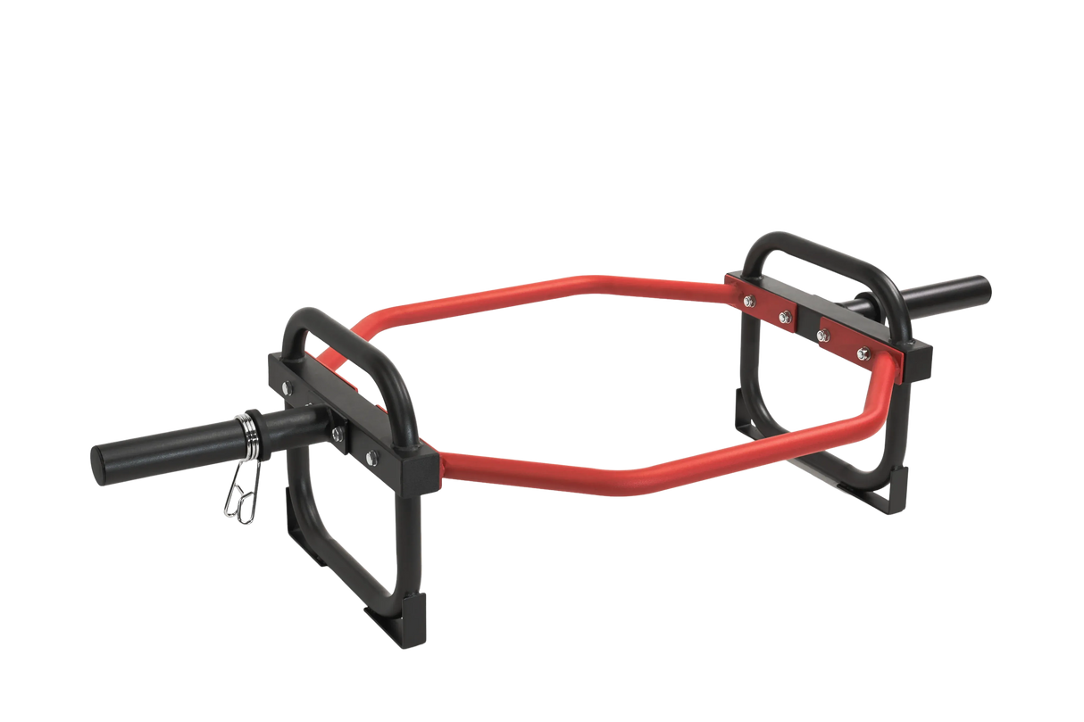 Olympic Shrug Deadlift Bar - Red/Black
