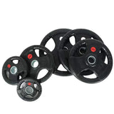 Tri-Grip Olympic Bumper Plates - 105kg kit