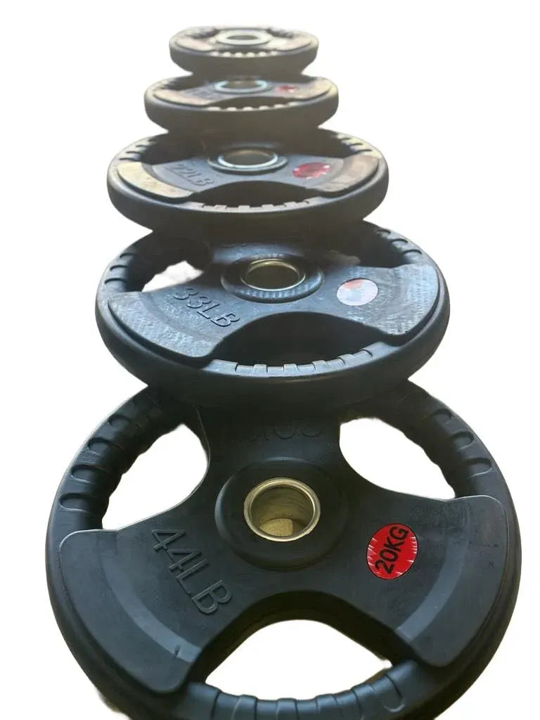Tri-Grip Olympic Bumper Plates - 105kg kit