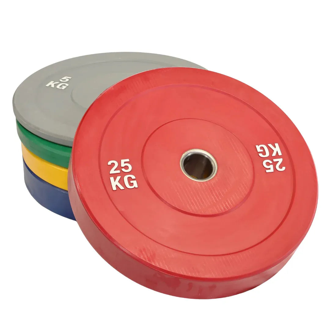 Heavy Duty Tree Rack PLUS Coloured Bumper Plates 150kg Set