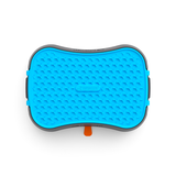 4-in-1 Slow Feeder Dog Bowl - Dark Grey Bowl with Blue Lickmat