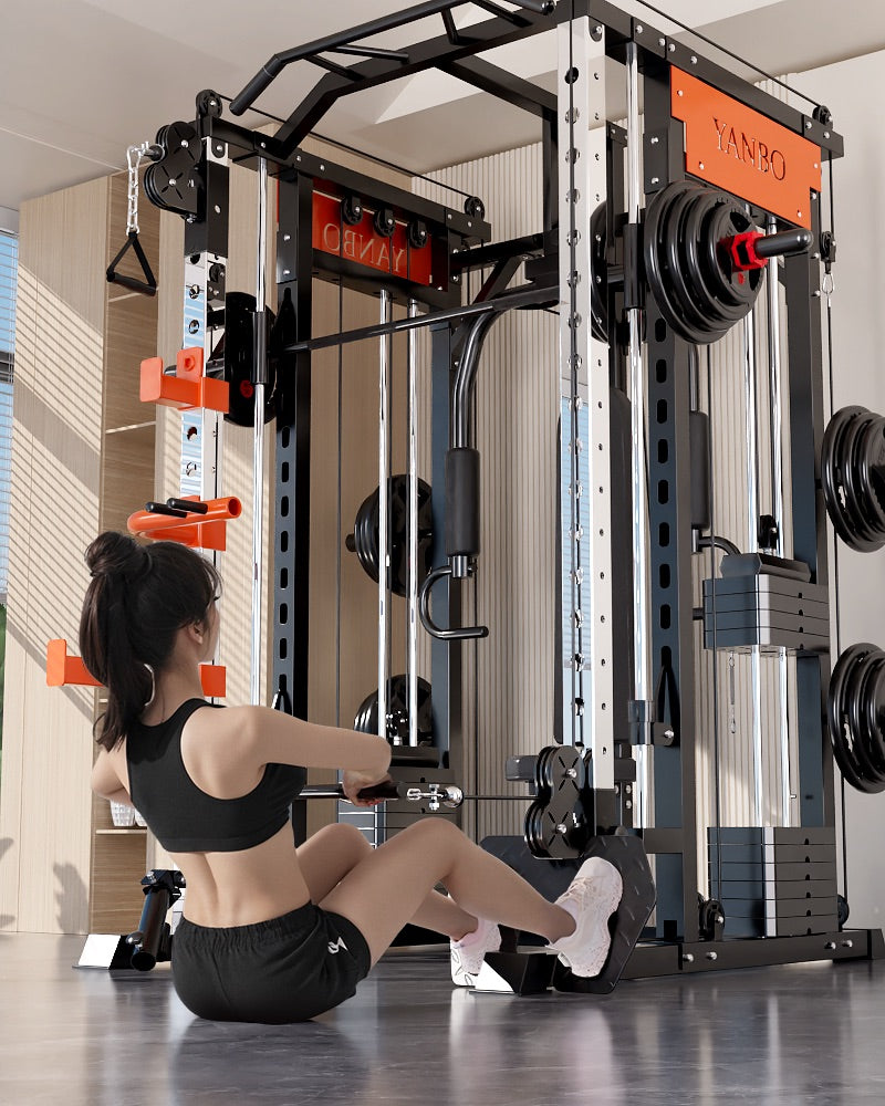 SmartFit M1 Ultra Leg Press and Chest Fly Multi Functional Training Smith Machine Home Gym with 130kgs pin loaded package