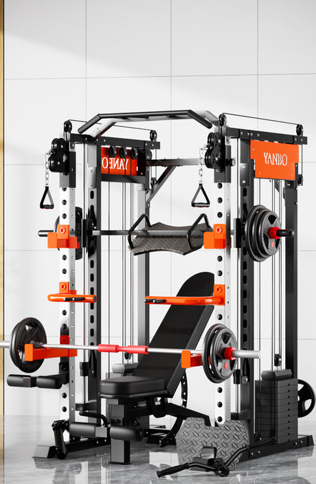 SmartFit M1 Max 130kg Pin Loaded Multi Functional Training Smith Machine Home Gym Power Rack Machine package