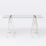 Stainless Steel & Glass Venus Office Desk Table