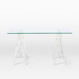 Stainless Steel & Glass Venus Office Desk Table