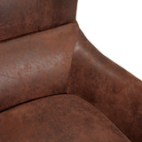 Salerno Brown Microfibre High Back Armchair
