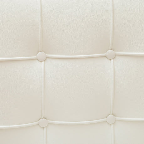 Pandora Modern Bonded Leather Dining Chair in White