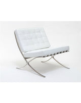 White Barcelona Chair - Classic Version - Replica