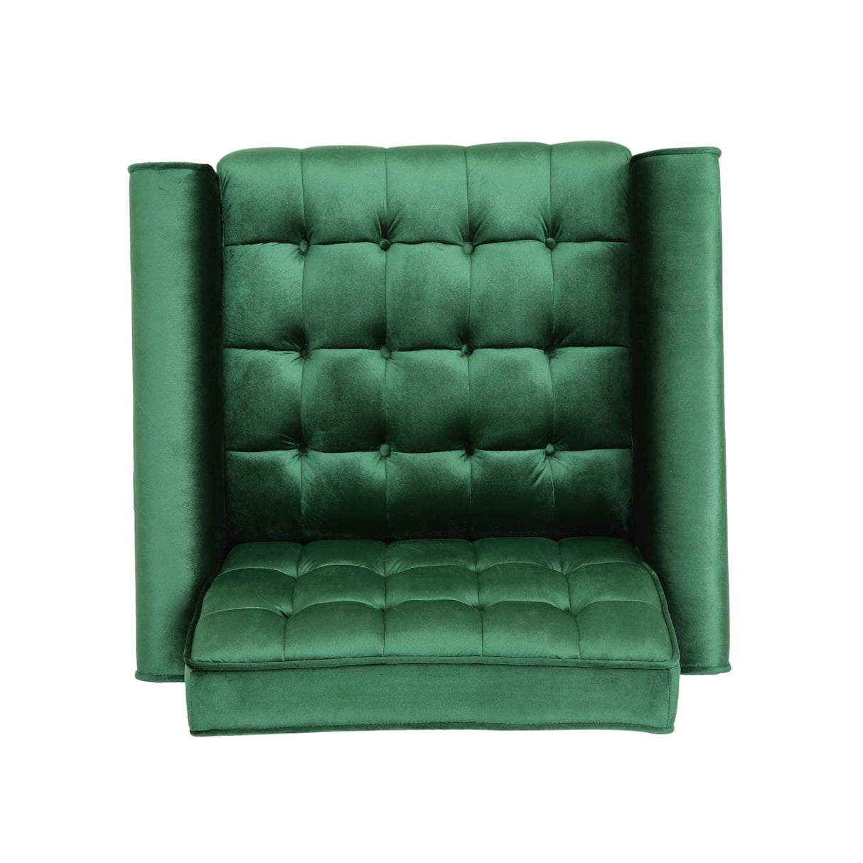Lewisham Emerald Tufted Velvet Armchair
