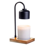 Black & Wood Arched Lamp