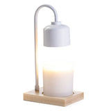 White & Wood Arched Lamp