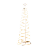 Samland Led 185cm Spiral Rope Light Christmas Tree Star Motif Warm White