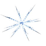 Samland 160 Led Blast Ice Star Ball Christmas Light Decoration White