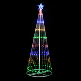 Samland Circling Led Light Christmas Tree With Star [Height: 163cm]