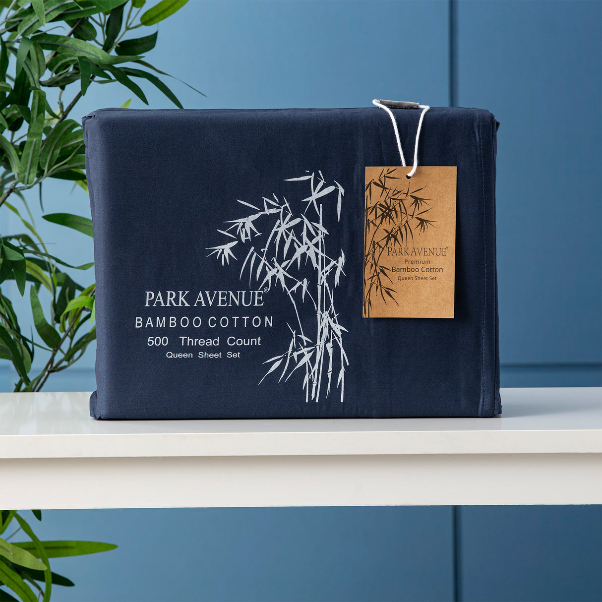 Bamboo Cotton 500 Thread Count Indigo Sheet Sets by Park Avenue Double