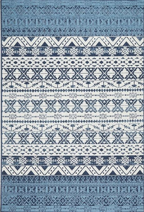 Seaside 3333 White Blue by Rug Culture-220X150CM - RECTANGLE