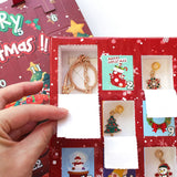 Christmas Advent Calendar 2026 Girls, 24 Days Xmas Countdown Calendar Jewelry Bracelet Set, DIY Bracelets Ornament Christmas Vacation Advent Calendar, Christmas Gift Set for Girls Boys Kids Women