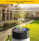 solar lawn lights, stainless steel outdoor lights, 3-LED garden lights, waterproof outdoor lights, modern outdoor lighting, cylindrical solar lights, Australian outdoor lights - Silver white light - Size 1PCS