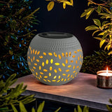 solar table lamp, outdoor metal lamp, IP65 lamp, ambient projection light, garden night light, bedroom decor lamp, party lighting, Australian outdoor decor - Black - Size 2PCS