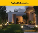 Solar Lawn Lights Stainless Steel Outdoor Lights 3-LED Garden Lights Waterproof - Black warm light - Size 1PCS