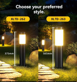Solar Lawn Lights Stainless Steel Outdoor Lights 3-LED Garden Lights Waterproof - Silver - toned warm light - Size 2PCS