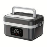 Electric Heating Insulated Lunch Box | 304 Stainless Steel Portable Insulated Storage Container, Suitable for Office, Camping, Picnics | Compact Insulated Food Container with Charging Function, No Water Needed(white)
