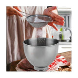 Black Stainless Steel Mixing Bowl with Ergonomic Handle