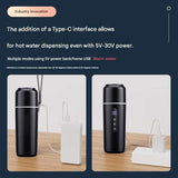 Upgraded Car Electric Kettle 12V/24V 316 Stainless Steel 500mL