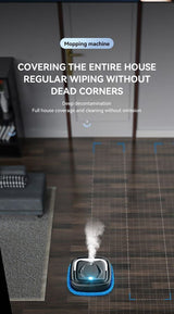 Black P6 Smart Robot Mop and Floor Cleaner