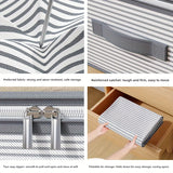 Large Storage Organizer Bag - Made from heavy-duty non-woven fabric with transparent windows, multi-layer clothing storage box suitable for wardrobes, under-bed, and travel. （L）