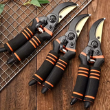 8.5-inch professional titanium alloy bypass pruning shears (T13) - Ultra-sharp advanced gardening shears, handheld garden hedge pruning shears - heavy-duty gardening tools