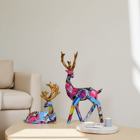 Christmas reindeer decorations, New Year decorations, wedding decorations, desk decor, home decor, TV cabinet decor, modern Christmas decor, Australian holiday decor, festive reindeer statues - Christmas - Size 4