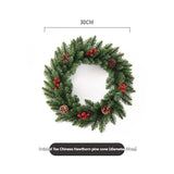 Christmas wreath, artificial wreath, red berries, pine cones, 30CM wreath, Christmas decoration, festive home decor, wreath for door, holiday centrepiece - White - Size 40CM