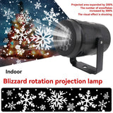 LED Christmas Projection Light Christmas Decorations Winter Wonderland Decor - Black - Size Christmas