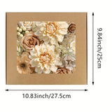White Nude Artificial Flowers Faux Roses DIY Flower Arrangement Wedding Decorations