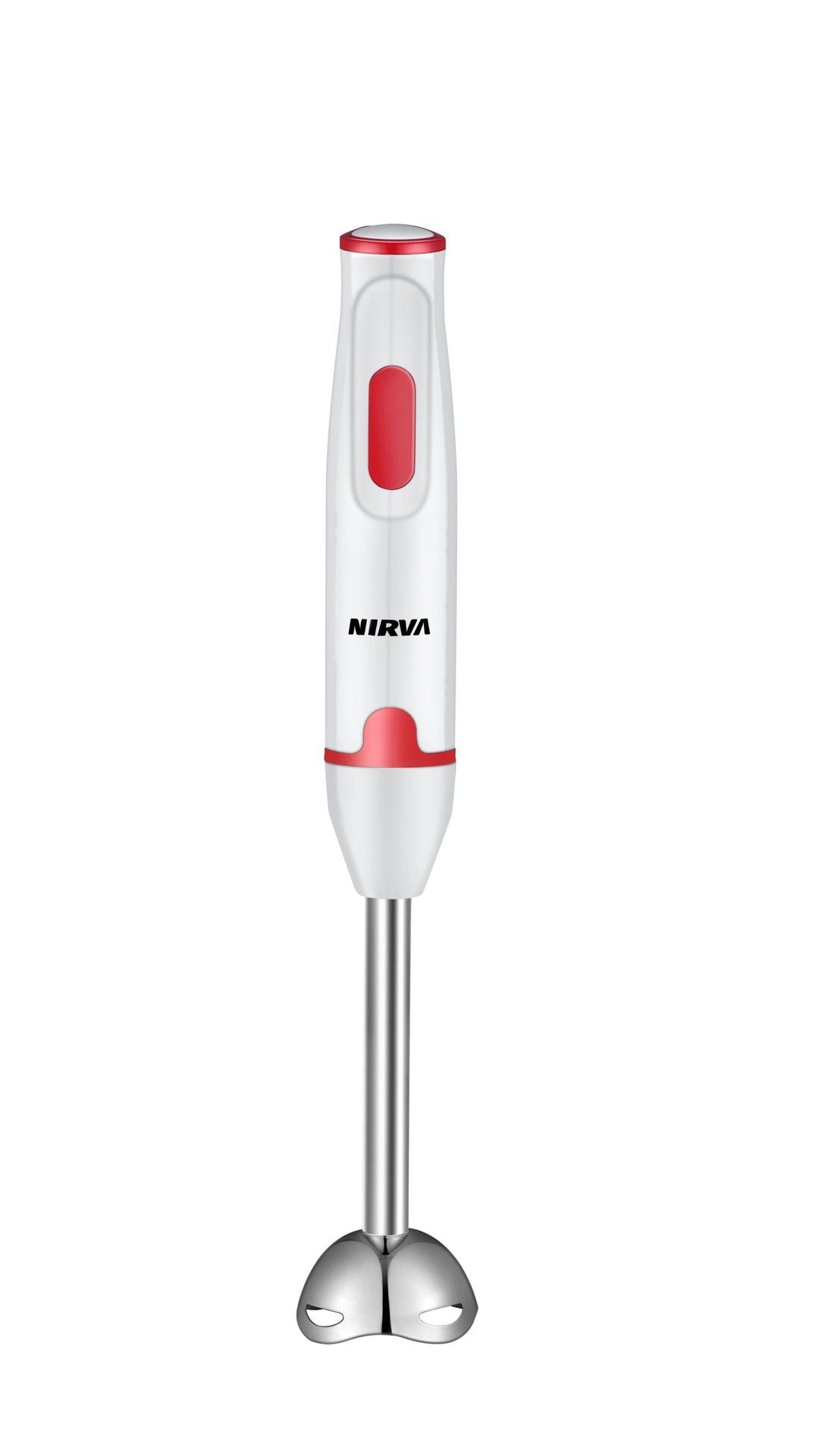 NIRVA Hand Blender, 400W hand blender, 2 blade immersion blender, low noise stick blender, milk frother, baby food blender, smoothie maker, kitchen blender Australia, quiet hand blender, ergonomic blender - White - Size A set of stainless steel