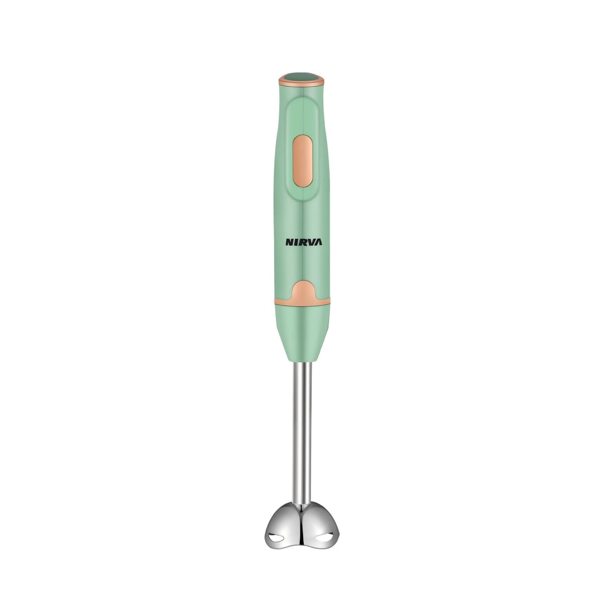 NIRVA Hand Blender, 400W hand blender, 2 blade immersion blender, low noise stick blender, milk frother, baby food blender, smoothie maker, kitchen blender Australia, quiet hand blender, ergonomic blender - White - Size A set of stainless steel
