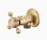 Antique Brass Faucet for Garden Hose, Fence, Bathroom & Outdoor Use – Durable and Stylish Faucet Accessory, Perfect for Home and Gardening - Bronze - Size Long style1