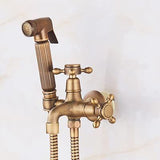 Antique Brass Faucet for Garden Hose, Fence, Bathroom & Outdoor Use – Durable and Stylish Faucet Accessory, Perfect for Home and Gardening - Bronze - Size Long style2