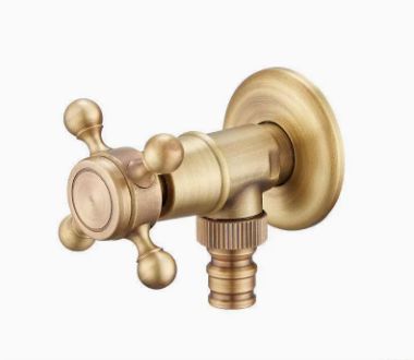 Antique Brass Faucet for Garden Hose, Fence, Bathroom & Outdoor Use – Durable and Stylish Faucet Accessory, Perfect for Home and Gardening - Bronze - Size Long style3