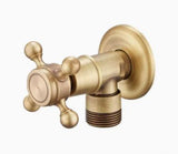 Antique Brass Faucet for Garden Hose, Fence, Bathroom & Outdoor Use – Durable and Stylish Faucet Accessory, Perfect for Home and Gardening - Bronze - Size Long style3