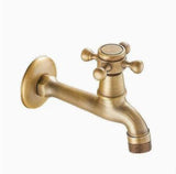 Antique Brass Faucet for Garden Hose, Fence, Bathroom & Outdoor Use – Durable and Stylish Faucet Accessory, Perfect for Home and Gardening - Bronze - Size Split Spray Gun Kit