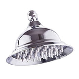 8 Inch Round Alloy Rain Shower Head – High Pressure Rainfall Showerhead for Bathroom, Universal Fit, Easy Installation - Bronze - Size 8in