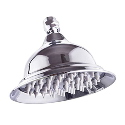 8 Inch Round Alloy Rain Shower Head – High Pressure Rainfall Showerhead for Bathroom, Universal Fit, Easy Installation - Silver - Size 8in