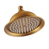 8 Inch Round Alloy Rain Shower Head – High Pressure Rainfall Showerhead for Bathroom, Universal Fit, Easy Installation - Silver - Size 8in