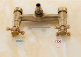 Copper Washing Machine Faucet – Hot & Cold Vintage Mixer Tap, Antique Style Bathroom & Bathtub Faucet, Retro Water Tap